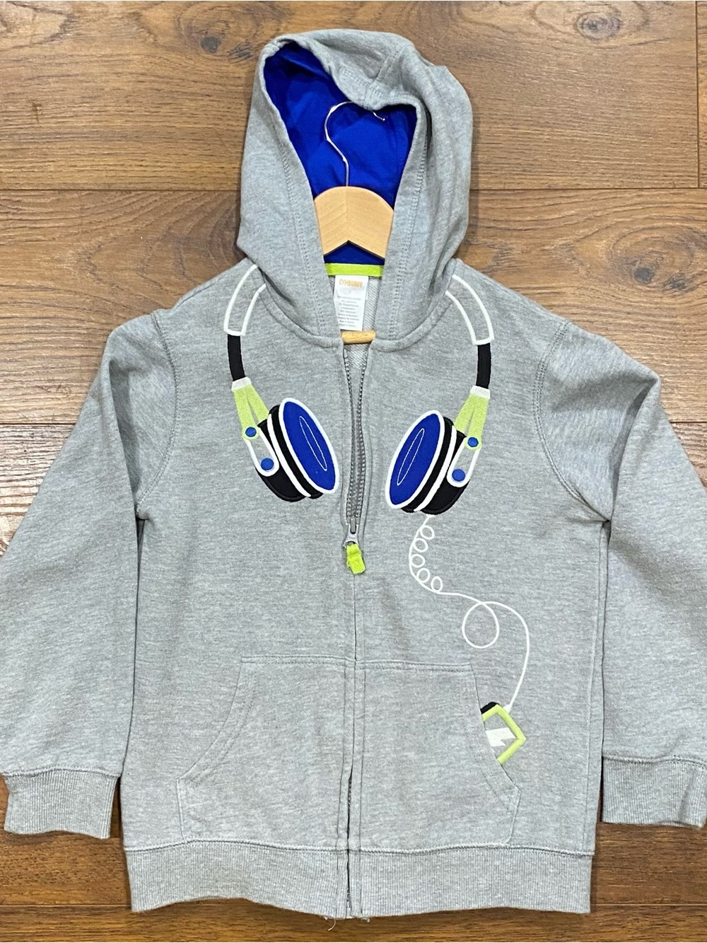 Gymboree Boys ‘Rock Academy’ Gray 3-piece Set: Hoodie, Top, Joggers Size 7 - Picture 3 of 16